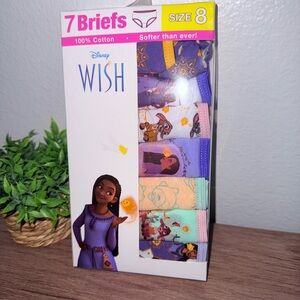 Disney Wish Girls' Briefs Set - Purple, Green, Orange